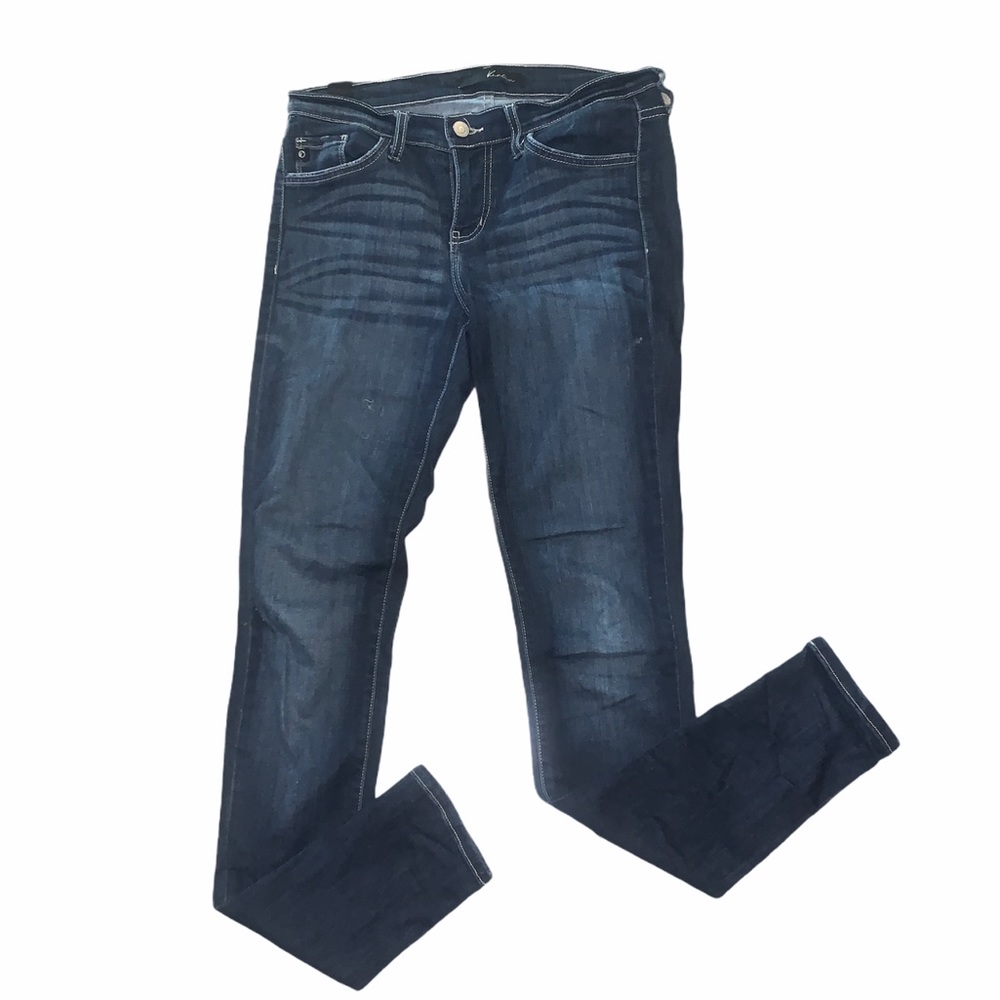 KANCAN dark wash skinny jeans